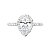 Ring Ama Woman in White Gold Diamante Lab Grown AMA-AN-202-16 CT.1,21